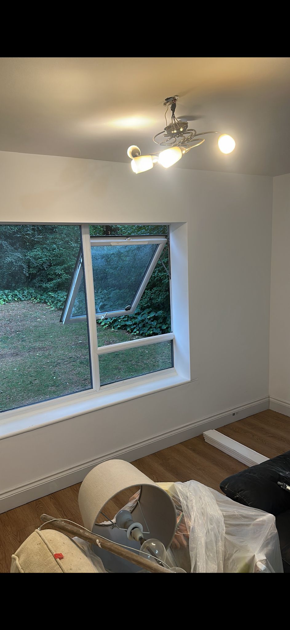 Interior painting and wood floor finishing in Kent property